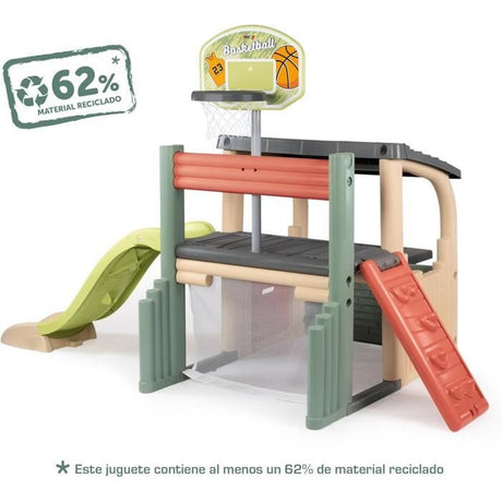 Smoby Life - Fun Center - Centre d'activités Multi-Sports - Matiere Recyclée - Des 2 ans - Fabrication Française
