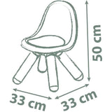 Smoby Life - Chaise enfant Terra Cotta - Pieds soufflés - Intérieur et Extérieur - Anti-UV