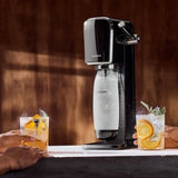 Machine a soda et eau pétillante SODASTREAM - ART Noire - 2 bouteilles compatible lave-vaiselle - 1 recharge de gaz 60L