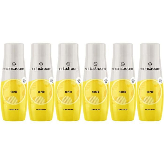 Concentrés SODASTREAM - Lot de 6 concentrés Tonic - Jusqu'a 54L de boissons - 440 ml
