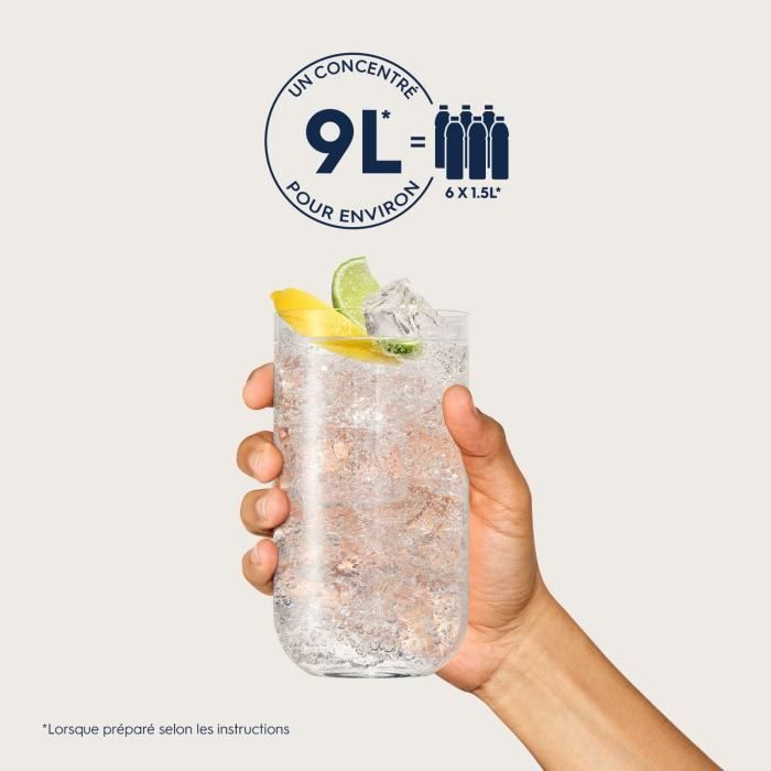 Concentrés SODASTREAM - Lot de 6 concentrés Mojito sans alcool - Jusqu'a 54L de boissons - 440 ml