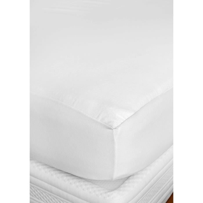 TOISON D'OR - Protection Literie 100 % Coton - CUMIN - 90 x 190 cm