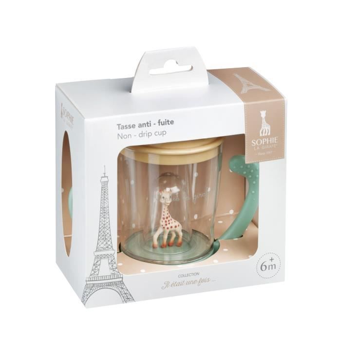 Tasse anti-fuite VULLI - A partir de 6 mois - Sophie la Girafe - Vert - 180 ml