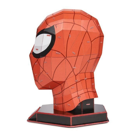 Puzzle 3D Masque Spiderman 82 pieces, Marvel Spiderman inspiré de la saga, Jeu de construction a collectionner, 4D BUILD, Jeu enfant
