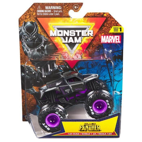 SPINMASTER Monster Jam - Véhicule Marvel Monster Truck die cast - Roues souples, suspensions - Modele aléatoire - Des 3 ans