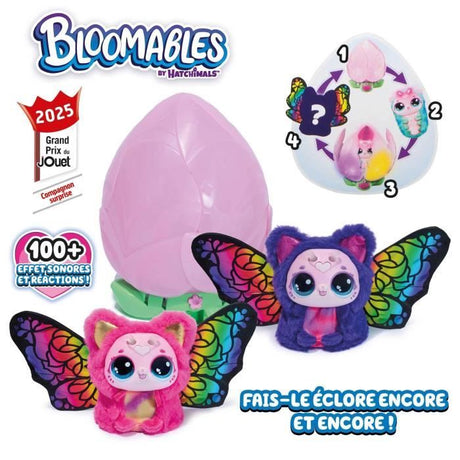 Bloomables Ma fleur magique, 100 Sons & Réactions, Kittyfly by Hatchimals, des 5 ans, Modele aléatoire