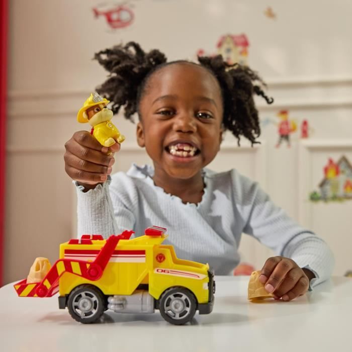 Figurine Rubben - Véhicules + 2 projectiles - des 3 ans - Fire Rescue - La Pat'Patrouille