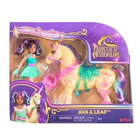 Figurines Ava + Leaf - 5 accessoires inclus - des 4 ans - L'École des Licornes