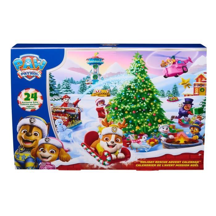 Calendrier de l'Avent - 24 surprises - Figurines et accessoires - des 3 ans - La Pat'Patrouille