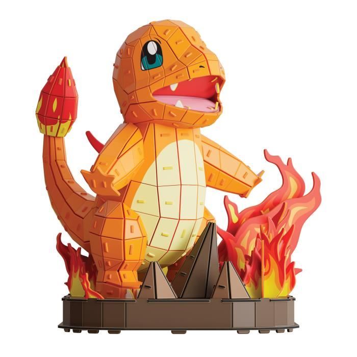 4D Build - Puzzle 3D - Salameche Pokémon - 241 pieces - 26cm - des 12 ans