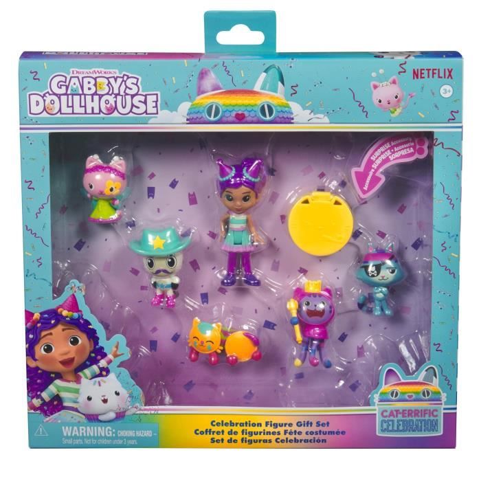 SPIN MASTER COFFRET DE FIGURINES DELUXE CELEBRATION Gabby et la Maison Magique