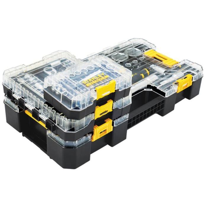 Coffret STAKBOX S 1/4'' jeu de 37 pieces - Stanley Fatmax - FMMT19101-0