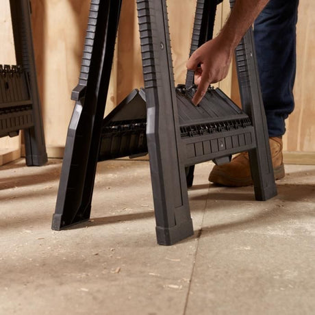 Lot de 2 tréteaux pliables - STANLEY - STST1-70713 - 450kg