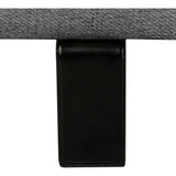 Canapé d'angle convertible - 4 personnes - STAN - Tissu Anthracite - 3 tétieres - Réversible - 243 x 92 x 184 cm