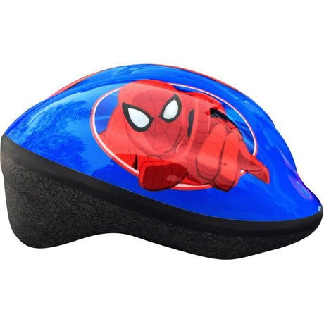 Casque + Coudieres/Genouilleres - STAMP - Spider-man - Tour de tete réglable - Coque blister - Garçon