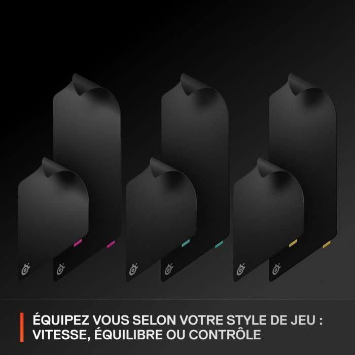 Tapis de souris gaming - STEELSERIES - QcK Performance L - Balance - 490 x 420 mm