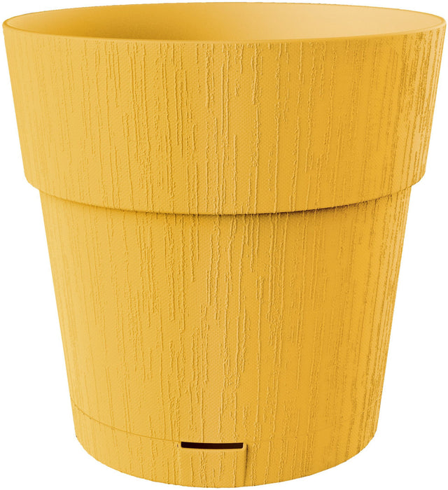 STEFANPLAST Pot de fleur ETHICA - 2 L - 40 x h39 cm - Avec réserve d'eau - Moutarde