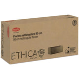 STEFANPLAST Bac a fleur/Jardiniere ETHICA rectangulaire 80 cm  - 80x36x35cm - Taupe