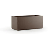 STEFANPLAST Bac a fleur/Jardiniere ETHICA rectangulaire 80 cm  - 80x36x35cm - Taupe