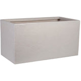 Pot de fleur - STRATA - Riven trough - Ř 38.5cm x 17.5cm H x 46.5cm L - Couleur pierre