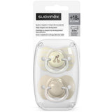 Lot de 2 sucettes symétriques - SUAVINEX - Birdies - SX Pro - 18 mois et plus - Beige