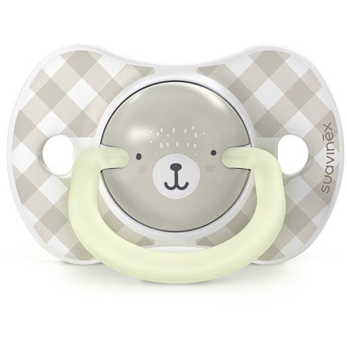 Lot de 2 sucettes symétriques - SUAVINEX - Night&Day Wild&Free - SX Pro - 0 a 6 mois - Gris