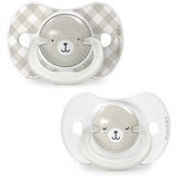 Lot de 2 sucettes symétriques - SUAVINEX - Night&Day Wild&Free - SX Pro - 0 a 6 mois - Gris