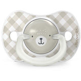 Lot de 2 sucettes symétriques - SUAVINEX - Night&Day Wild&Free - SX Pro - 0 a 6 mois - Gris