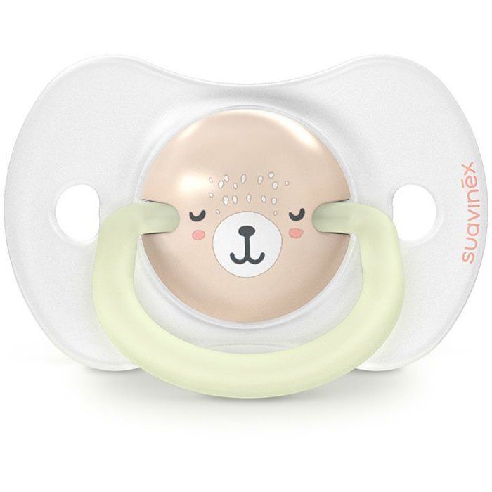 Lot de 2 sucettes symétriques - SUAVINEX - Night&Day Wild&Free - SX Pro - 0 a 6 mois - Rose