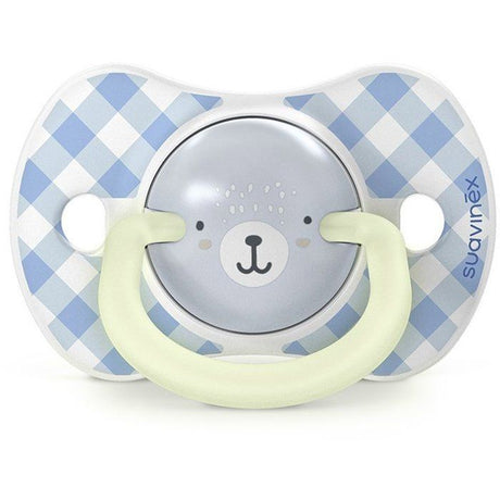 Lot de 2 sucettes symétriques - SUAVINEX - Night&Day Wild&Free - SX Pro - 6 a 18 mois - Bleu