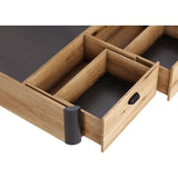 Lit coffre adulte - Couchage 140x190 cm - 2 Tiroirs frontaux -  Fabriqué en Espagne