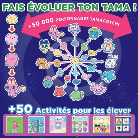 Tamagotchi - BANDAI - Tamagotchi Paradise - Modele Foret - Animal Virtuel a élever - Tamagotchi avec molette de Zoom - 43424