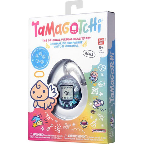 Tamagotchi - BANDAI - Tamagotchi original - Angel Night Garden - Animal électronique virtuel avec écran couleur, 3 boutons et jeux