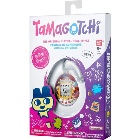 Tamagotchi - BANDAI - Tamagotchi original - Tama Yummy - Animal électronique virtuel avec écran couleur, 3 boutons et jeux