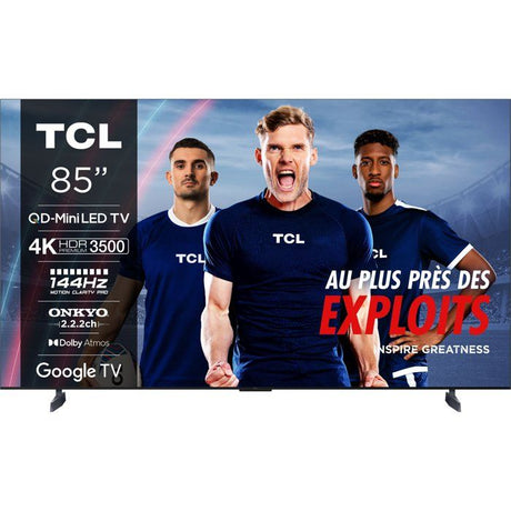 TCL 85C89B - TV QLED MiniLED 85 (215 cm) - 4K UHD 3840x2160 - 144 Hz - Dolby Vison IQ - Google TV  - 4xHDMI 2.1 - WiFi
