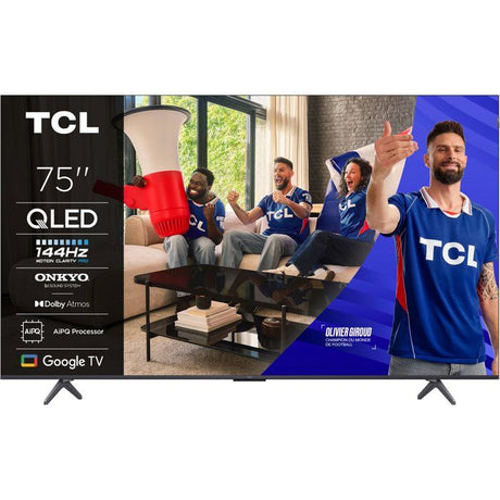 TCL 75P8K - TV QLED 75 (190 cm) - 4K UHD 3840x2160 - 144 Hz - Dolby Vision - Google TV  - 4xHDMI 2.1 - WiFi