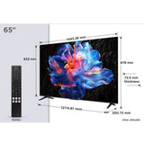 TCL 65P6K - TV LED 65 (165 cm) - 4K UHD 3840x2160 - HDR10+ - Google TV  - 3xHDMI 2.1 - WiFi