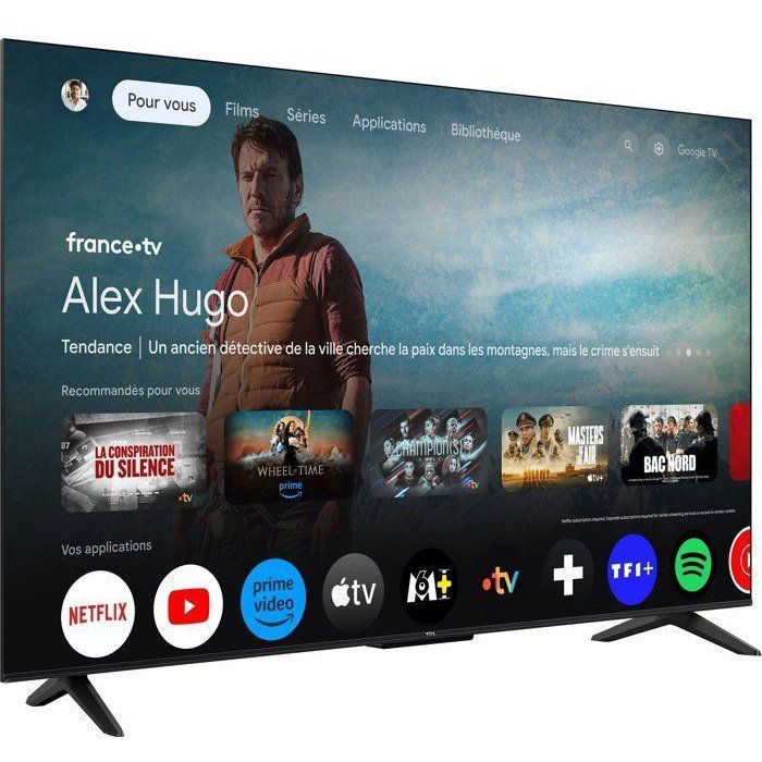 TCL 50T69C - TV QLED 50 (127 cm) - 4K UHD 3840x2160 - HDR10+ - Android TV  - 3xHDMI 2.1 - WiFi