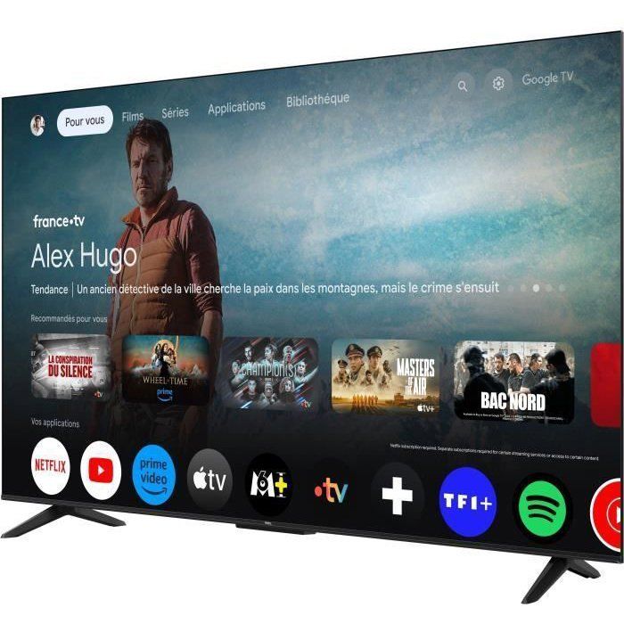 TCL 55T69C - TV QLED 55 (140 cm) - 4K UHD 3840x2160 - HDR10+ - Android TV  - 3xHDMI 2.1 - WiFi