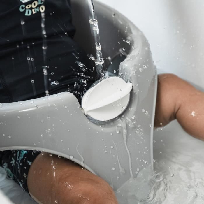 Anneau de bain enfant THERMOBABY AQUAFUN Vert céladon - Jouet bleu - Fabriqué en France