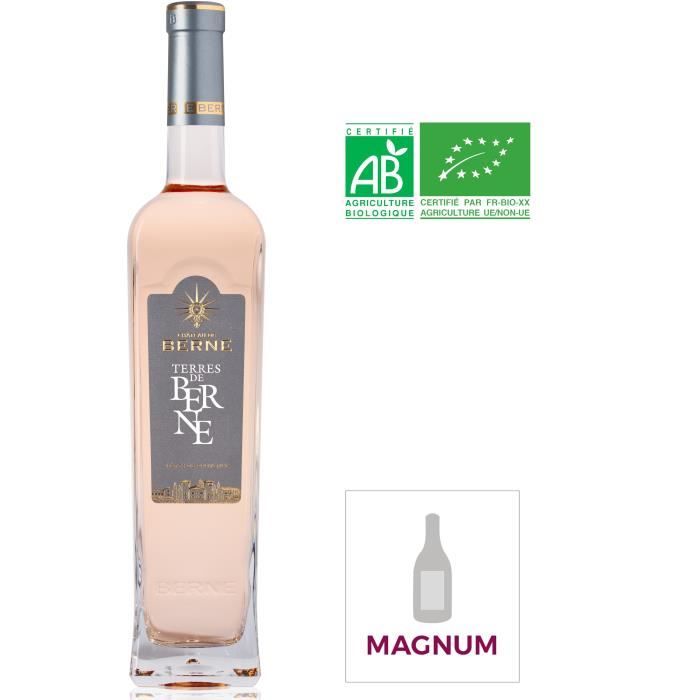 Magnum Château de Berne Côtes de Provence - Vin rosé de Provence - Bio 2023
