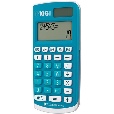 Calculatrice scientifique - TEXAS INSTRUMENTS - TI-106 II Solaire - Bleu