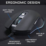 Souris Gamer Filaire - The G-Lab - KULT HELIUM - RGB - 6400 DPI - 6 Boutons - Noir