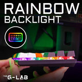 Clavier Gaming - THE G-LAB - KEYZ-MERCURY-C/FR - Mécanique - TKL - 3coloris Blanc+Noir+OrangeFR