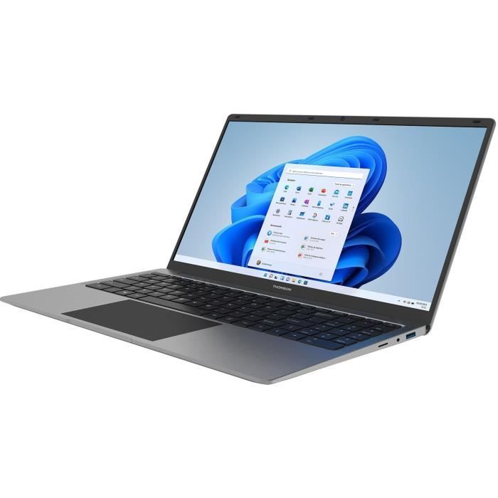 PC Portable Notebook - THOMSON NEO15 - 15,6 HD - Celeron N4020 - RAM 4Go - 128Go SSD - Windows 11S - Gris - AZERTY + Office 1 an
