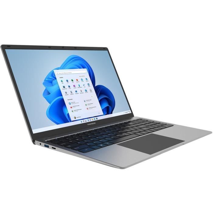 PC Portable Notebook - THOMSON NEO15 - 15,6 HD - Celeron N4020 - RAM 4Go - 128Go SSD - Windows 11S - Gris - AZERTY + Office 1 an