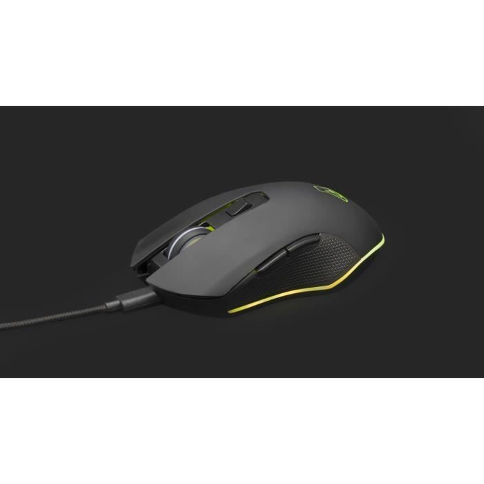 Pack 2 en 1 - The G Lab - Combo Hydrogen BKG - Clavier Azerty - Souris Filaire - Noir