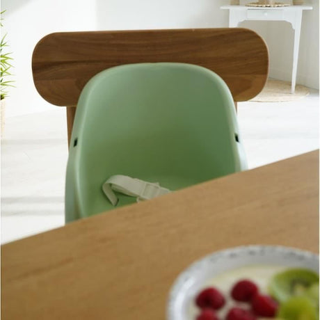 Rehausseur de chaise THERMOBABY Tudi - de 6 a 36 mois - Harnais de sécurité 3 points - Vert céladon