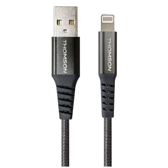 Pack chargeur de voiture +  câble - THOMSON - Chargeur de voiture 12/24V 60 W + Câble A vers L 3A haute performance- Longueur 1.50 m