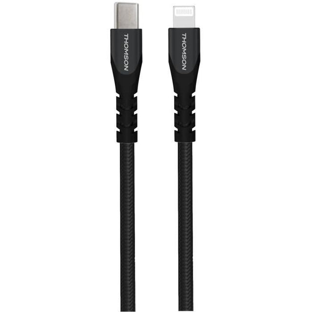 Câble THOMSON Certifié MFI (Made for iPhone/iPad)  USB-C vers Lightning-3A- Charge rapide et transfert de données-Longueur 1,5m